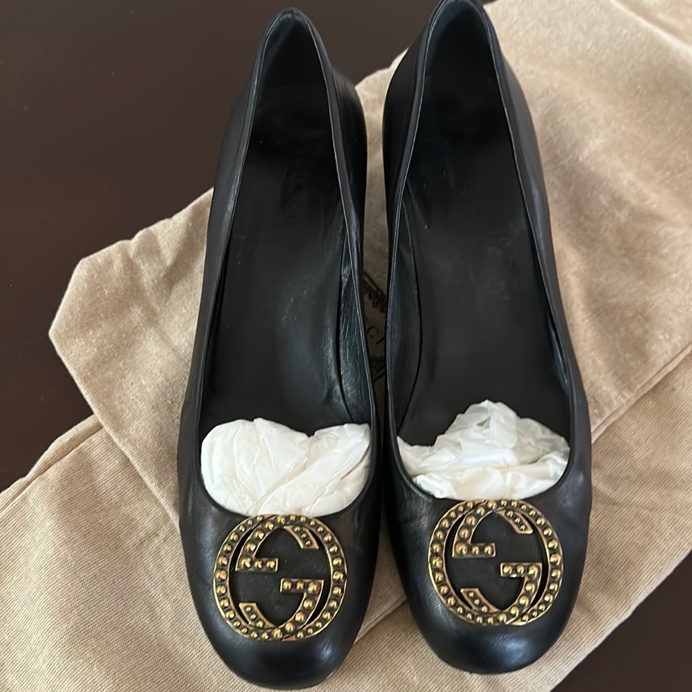 Gucci charlotte, black, size 40… u.s.size 10